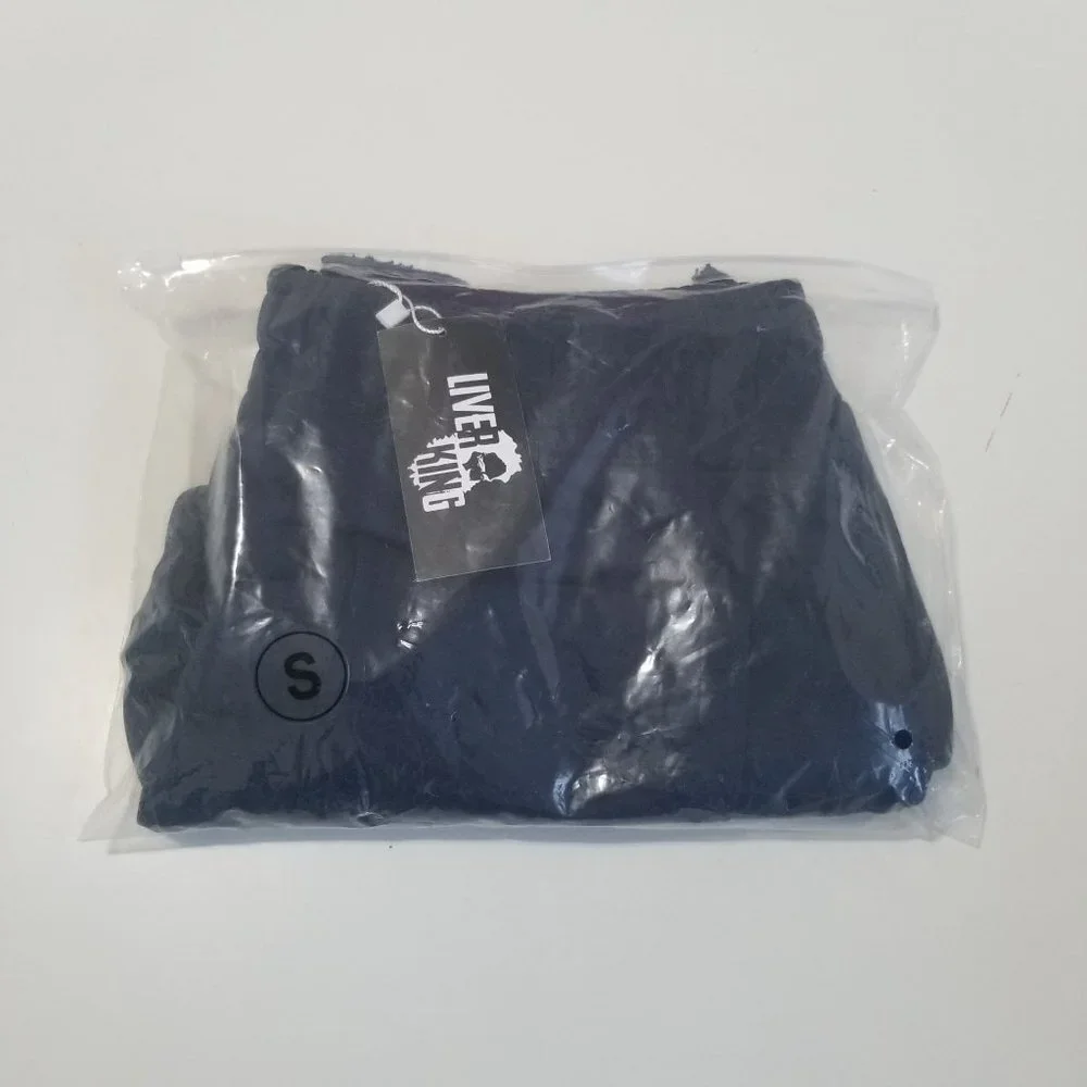 NWT Liver King Men's Cotton Poly Elastic Waist Fleece Sweat Shorts Small Color N